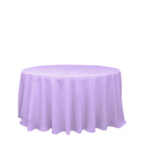 132inc Lavender Lilac Seamless Polyester Round Tablecloth