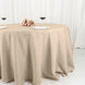132Inch Nude Seamless Polyester Round Tablecloth