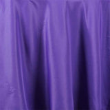 132Inch Purple Seamless Polyester Round Tablecloth