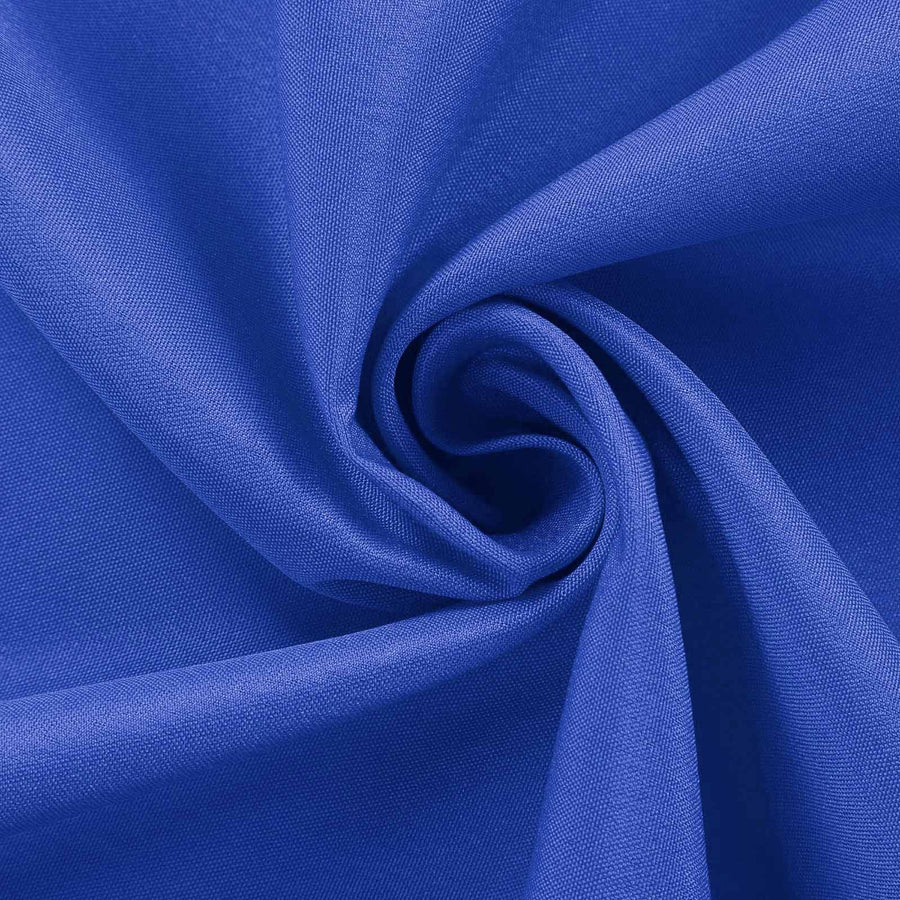 132Inch Royal Blue Seamless Polyester Round Tablecloth#whtbkgd
