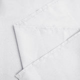 132Inch White Seamless Polyester Round Tablecloth