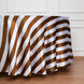 Seamless Stripe Satin Round Tablecloth - Gold & White