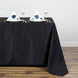 50 inch x120 inch Black Polyester Rectangular Tablecloth