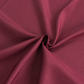 Create Unforgettable Table Decor with the Burgundy Seamless Premium Polyester Square Table Overlay