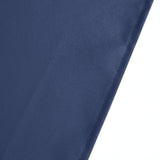 54inch Navy Blue 200 GSM Seamless Premium Polyester Square Table Overlay