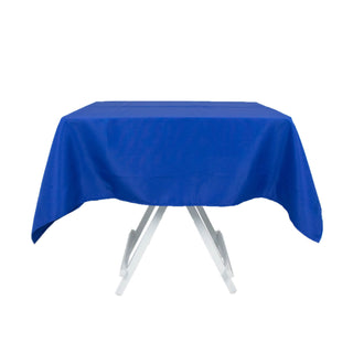 The Royal Blue 54"x54" Premium Polyester Square Tablecloth: Uncompromising Quality