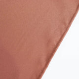 Terracotta (Rust) Seamless Premium Polyester Square Tablecloth 220GSM - 54inch
