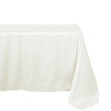 54x96Inch Ivory Polyester Linen Rectangle Tablecloth