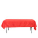 54x96Inch Red Polyester Linen Rectangle Tablecloth
