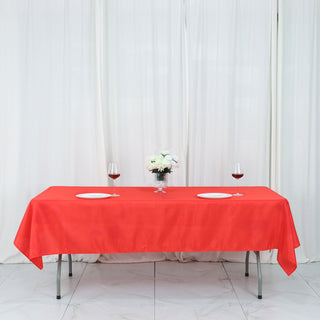 Elevate Your Event with a Stunning Red Rectangle Tablecloth