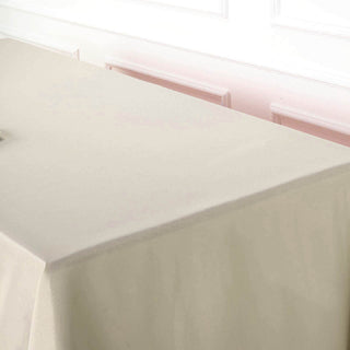 Durable and Stylish Beige Polyester Tablecloth