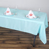 60x102inch Polyester Tablecloth - Blue