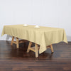 60x102 Champagne Polyester Rectangular Tablecloth