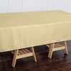60x102 Champagne Polyester Rectangular Tablecloth