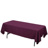 60x102inch Polyester Tablecloth - Eggplant
