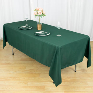 Experience Luxury with the Seamless Hunter Emerald Green Tablecloth