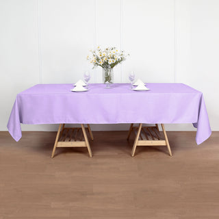 Elevate Your Event with the Lavender Lilac Polyester Tablecloth