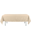 60x102inch Nude Polyester Rectangular Tablecloth