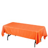 60"x102" Orange Polyester Rectangular Tablecloth