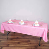 60x102inch Polyester Tablecloth - Pink