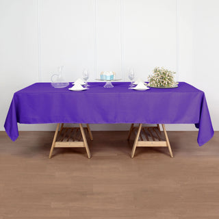 Add Elegance to Your Event with a Purple Polyester Tablecloth