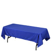 60"x102" Royal Blue Polyester Rectangular Tablecloth