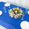 60x102inch Royal Blue 200 GSM Seamless Premium Polyester Rectangular Tablecloth