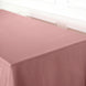60x126Inch Dusty Rose Seamless Polyester Rectangular Tablecloth