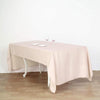 60inch x 126inch Beige Seamless Polyester Rectangular Tablecloth