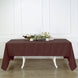 60x126Inch Chocolate Seamless Polyester Rectangular Tablecloth