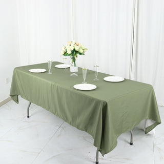 Create Memorable Events with the Dusty Sage Green Tablecloth