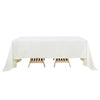 60x126Inch Ivory Seamless Polyester Rectangular Tablecloth