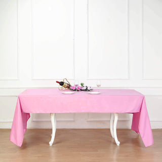 Add Elegance to Your Event with a Pink Polyester Tablecloth