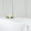 60x126Inch White Seamless Polyester Rectangular Tablecloth