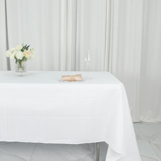 Unleash Your Creativity with the White Polyester Tablecloth