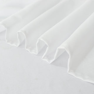 Create Timeless Elegance with the White Polyester Tablecloth
