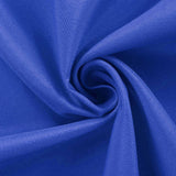 70inch Round Royal Blue Polyester Linen Tablecloth#whtbkgd
