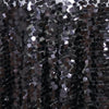 120" Big Payette Black Sequin Round Tablecloth Premium Collection
