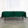 60inch x 102inch Big Payette Hunter Emerald Green Sequin Rectangle Tablecloth
