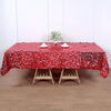 60x102 inches Big Payette Red Sequin Rectangle Tablecloth