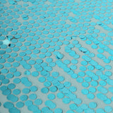 90x132 Turquoise Big Payette Sequin Rectangle Tablecloth#whtbkgd