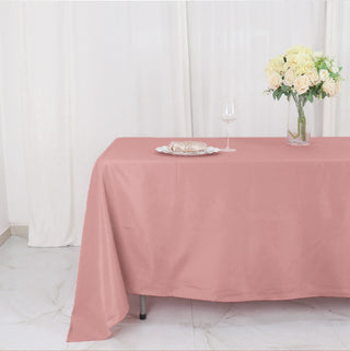 Reusable Dusty Rose Tablecloth: The Perfect Event Decor