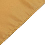 72x120Inch Gold Polyester Polyester Rectangle Tablecloth, Reusable Linen Tablecloth