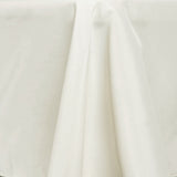 72x120Inch Ivory Polyester Rectangle Tablecloth, Reusable Linen Tablecloth