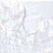 90"x156" White Large Rosette Rectangular Lamour Satin Tablecloth#whtbkgd
