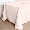 90"x132" Rose Gold|Blush Polyester Rectangular Tablecloth