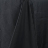 90x132inch Black 200 GSM Seamless Premium Polyester Rectangular Tablecloth#whtbkgd