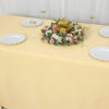 90x132inch Champagne 200 GSM Seamless Premium Polyester Rectangular Tablecloth