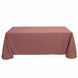 90x132inch Cinnamon Rose Polyester Rectangular Tablecloth