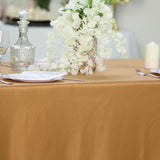 90 x 132 inches Gold Polyester Rectangular Tablecloth